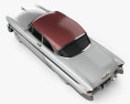 Lincoln Capri hardtop Coupe 1955 3D模型 顶视图