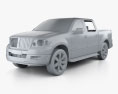 Lincoln Mark LT 2014 3d model clay render