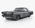Lincoln Continental Mark II 1956 3d model wire render