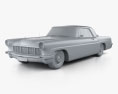 Lincoln Continental Mark II 1956 3d model clay render