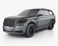 Lincoln Navigator Konzept 2019 3D-Modell wire render