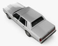 Lincoln Town Car 1993 3d model top view