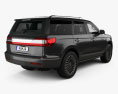 Lincoln Navigator Black Label 2020 3d model back view