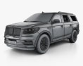 Lincoln Navigator L Select 2020 3D 모델  wire render
