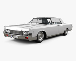 3D model of Lincoln Continental convertible 1968