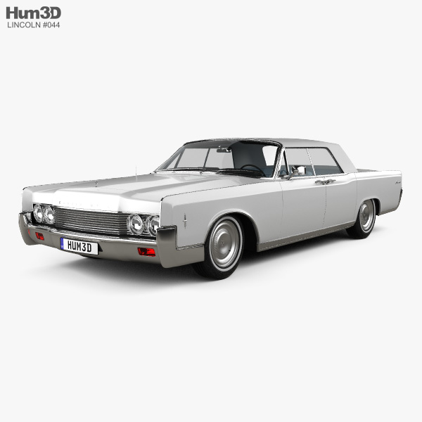 Lincoln Continental descapotable 1968 Modelo 3D