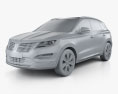 Lincoln MKC Black Label 2019 3D模型 clay render