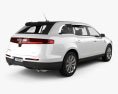 Lincoln MKT 2018 3D 모델  back view