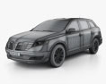 Lincoln MKT 2018 3D模型 wire render