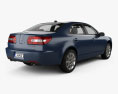 Lincoln Zephyr 2012 3d model back view