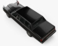 Lincoln Town Car Presidential Limousine 1989 Modello 3D vista dall'alto