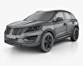 Lincoln MKC Reserve 2018 3d model wire render