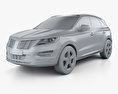 Lincoln MKC Reserve 2018 3d model clay render