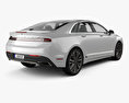 Lincoln MKZ Reserve 2020 3D 모델  back view