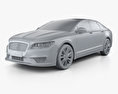 Lincoln MKZ Reserve 2020 3D模型 clay render