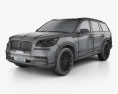 Lincoln Aviator Concept 2019 3d model wire render