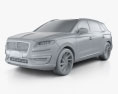 Lincoln Nautilus 2021 Modello 3D clay render