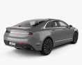 Lincoln MKZ mit Innenraum 2020 3D-Modell Rückansicht