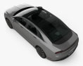 Lincoln MKZ con interni 2020 Modello 3D vista dall'alto