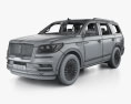 Lincoln Navigator Black Label with HQ interior 2020 3d model wire render
