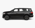 Lincoln Navigator Black Label with HQ interior 2020 3d model side view