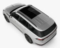 Lincoln Aviator Grand Touring 2022 Modello 3D vista dall'alto
