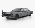 Lincoln Continental US Presidential State Car 1969 3Dモデル wire render