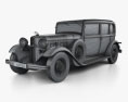 Lincoln KB Limusina con interior 1932 Modelo 3D wire render