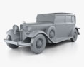 Lincoln KB Limusina con interior 1932 Modelo 3D clay render