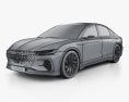 Lincoln Zephyr Reflection Concept 2024 Modèle 3d wire render