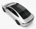 Lincoln Zephyr Reflection Concept 2024 Modèle 3d vue du dessus