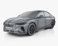 Lincoln Zephyr iXiang 2024 3D 모델  wire render