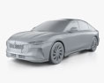 Lincoln Zephyr iXiang 2024 3D 모델  clay render