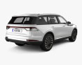 Lincoln Aviator Reserve 2023 3D 모델  back view