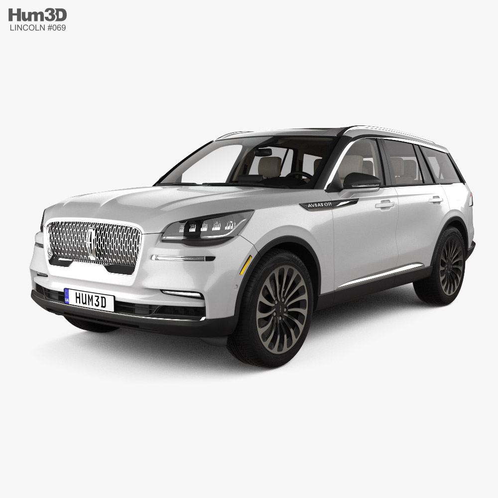 Lincoln Aviator Reserve with HQ interior 2023 3D model