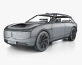 Lincoln Star з детальним інтер'єром 2024 3D модель wire render
