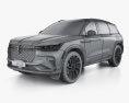 Lincoln Nautilus Black Label 2024 3D-Modell wire render