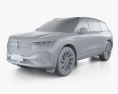Lincoln Nautilus Black Label 2024 3D модель clay render