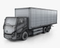Lion Electric 8 Box Truck 2020 Modello 3D wire render