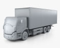 Lion Electric 8 Box Truck 2020 Modello 3D clay render
