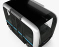 Local Motors Olli Autobus 2016 Modello 3D vista dall'alto