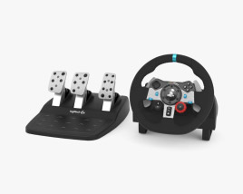Logitech G29 Racing Steering Wheel 3D 모델 