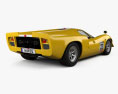 Lola T70 1967 3D模型 后视图