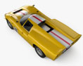 Lola T70 1967 3D-Modell Draufsicht
