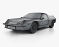 Lotus Europa 1973 3Dモデル wire render