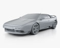 Lotus Esprit 2004 3D 모델  clay render