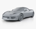 Lotus Evora 400 2017 3d model clay render