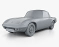 Lotus Elan Sprint Fixed-head Coupe 1971 3D模型 clay render