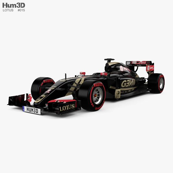 Lotus E23 híbrido 2015 Modelo 3d