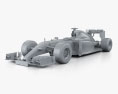 Lotus E23 гибрид 2015 3D модель clay render